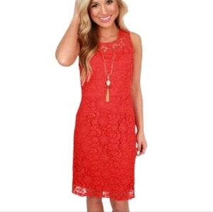 J. Crew Collection Poppy Coral Color Lace Sheath Dress Knee Length Size 8